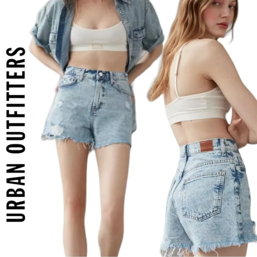 NEW BDG Urban Outfitters UO A-Line Cutoff Denim Shorts